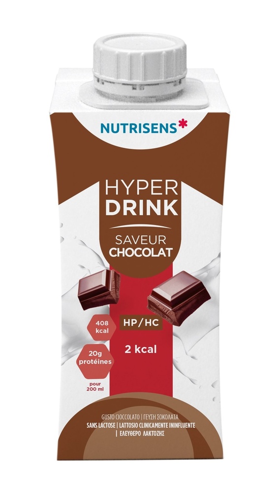 NS hyperdrink 2Kcal saveur chocolat 200ml x 24 HP/HC