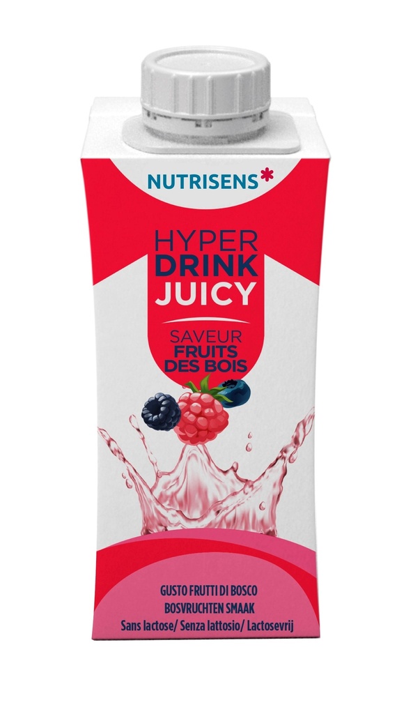 NS hyperdrink juicy bosvruchtensmaak 200ml x 24
