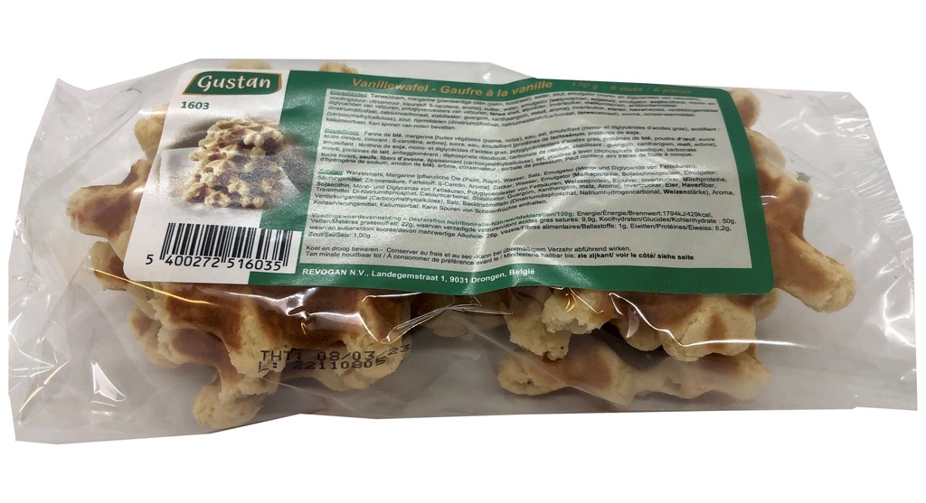 Gustan vanilla waffle 170g