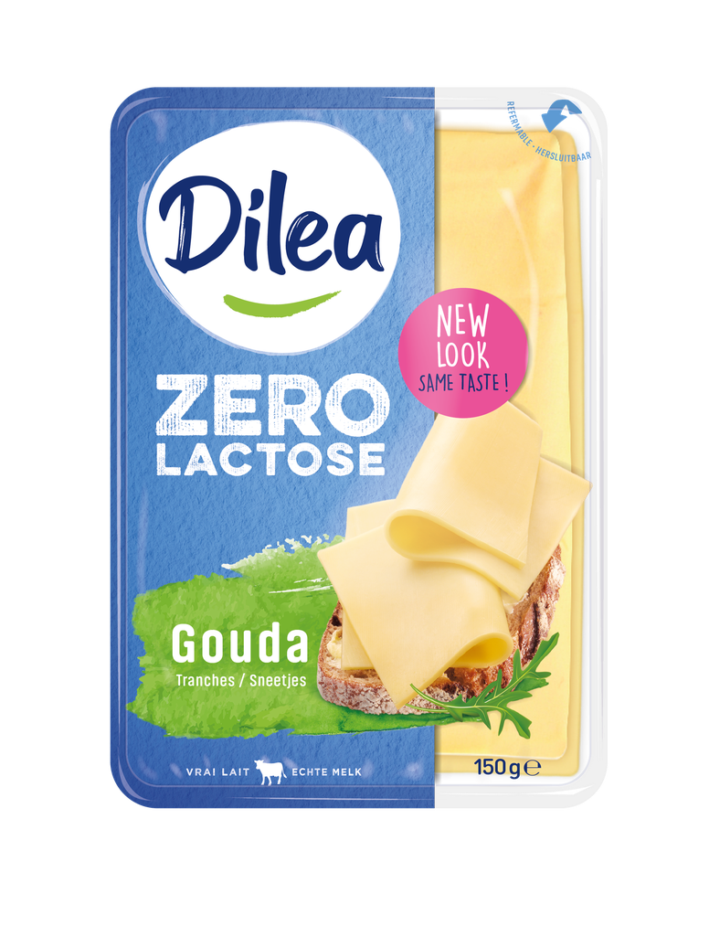 Dilea zero lactose gouda jeune tranches 150g