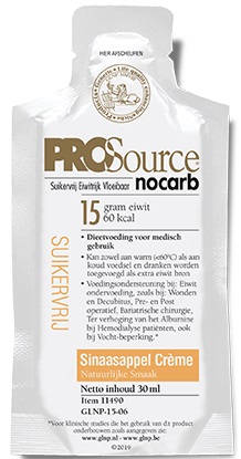 PROSource Nocarb sinaas crème smaak 30ml