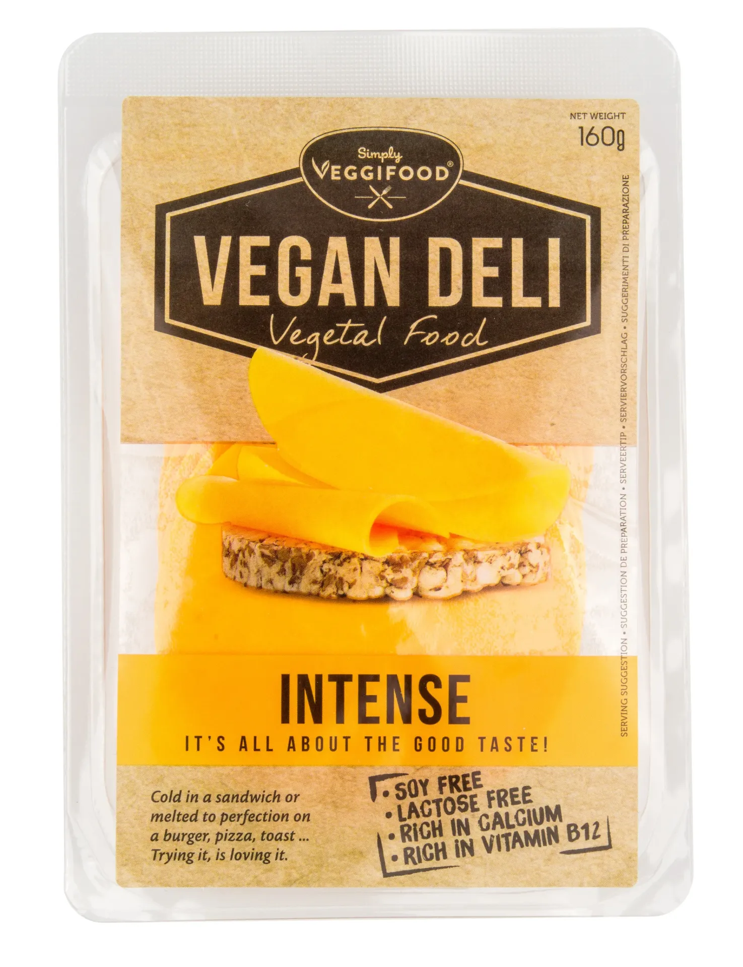 Vegan Deli broodbeleg smaak cheddar 160g koel