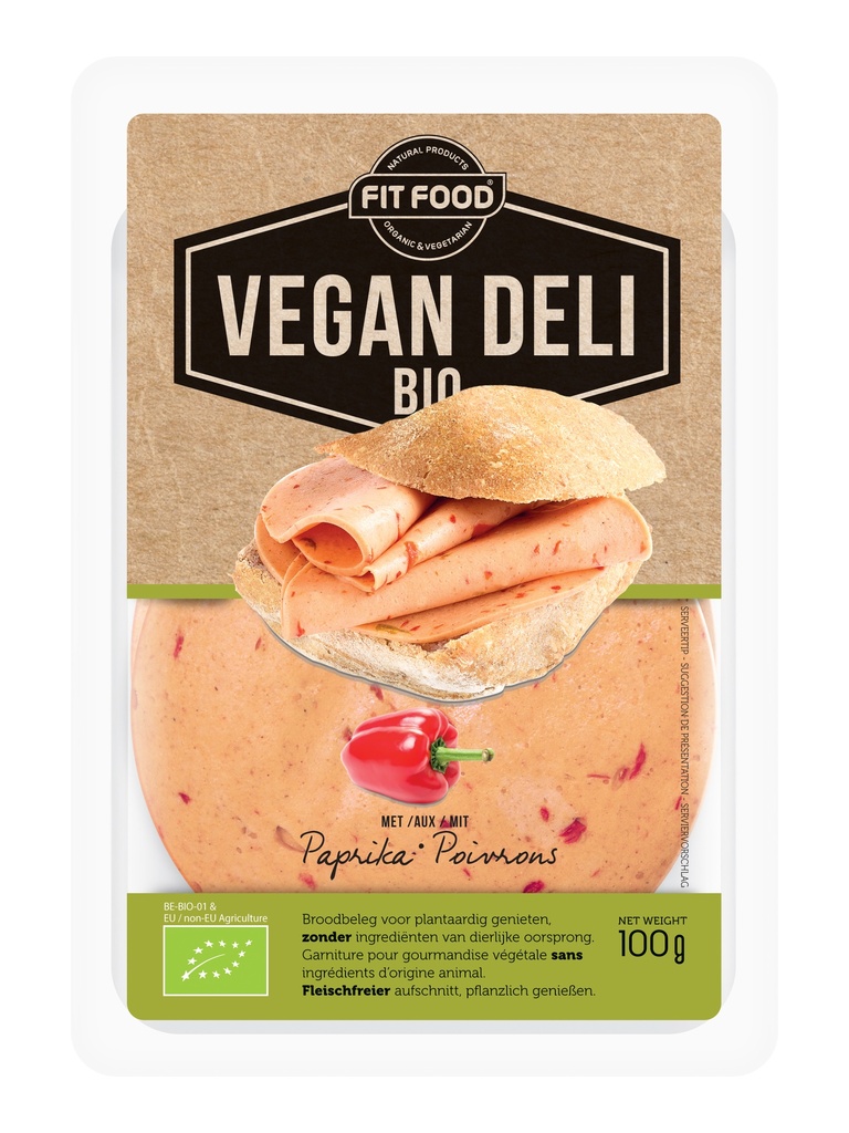 Vegan Deli broodbeleg paprika bio 100g koel