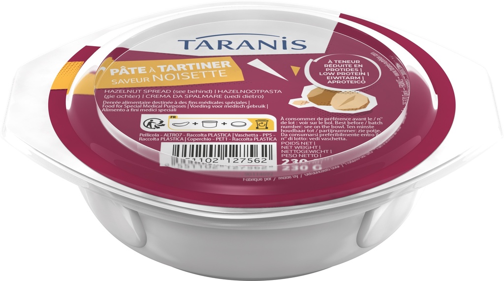 Taranis pasta hazelnoot 230g - 4700803