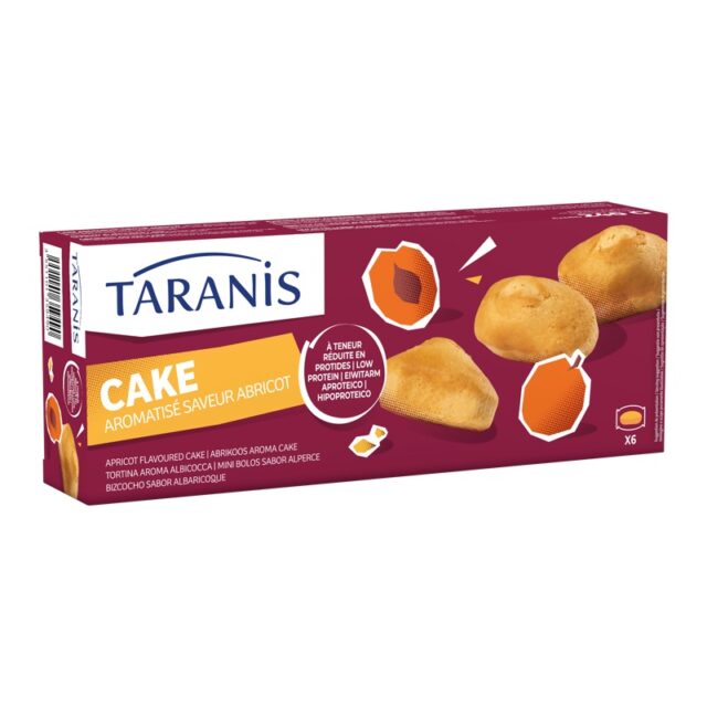 Taranis cake flavor apricot 6port 240g