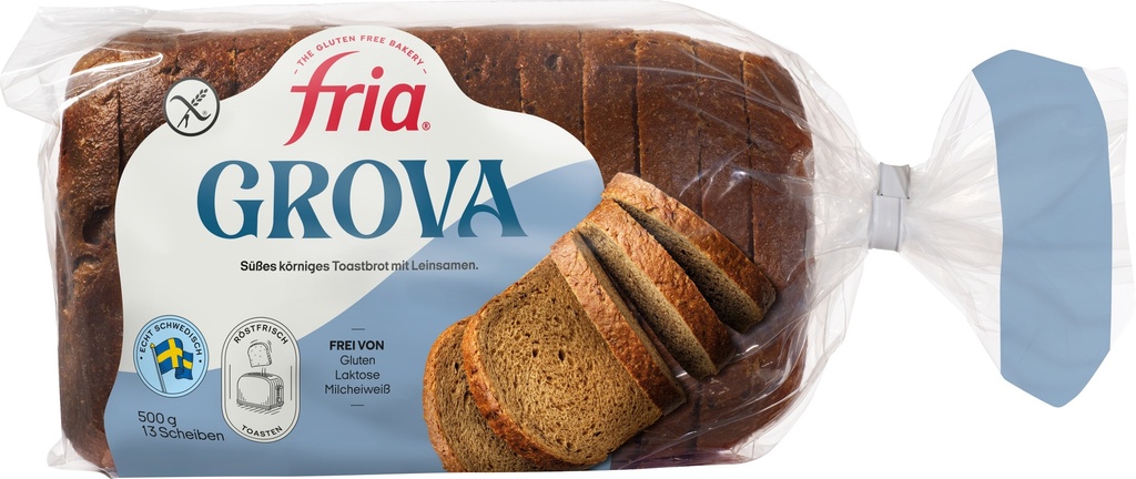 Fria grova brood met lijnzaad gesn 500g vries