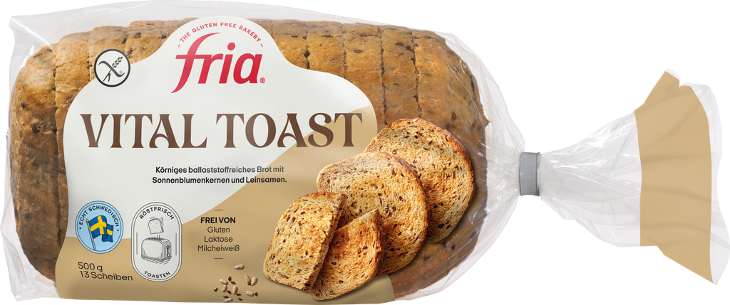 Fria fibre-rich loaf bread 500g frozen