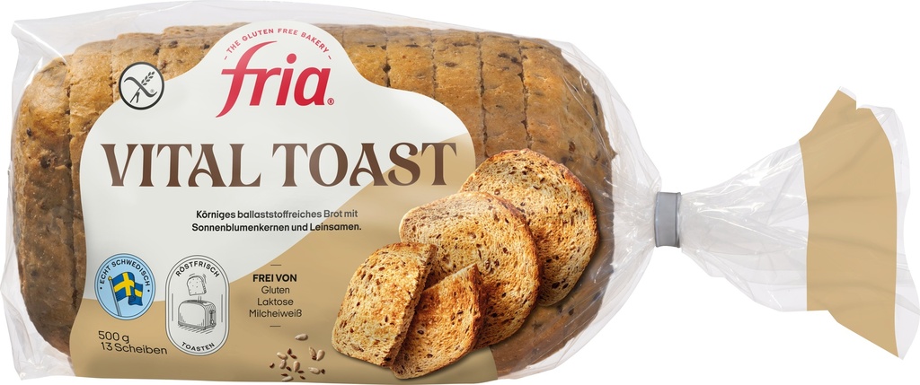 Fria fibre-rich loaf bread 500g frozen