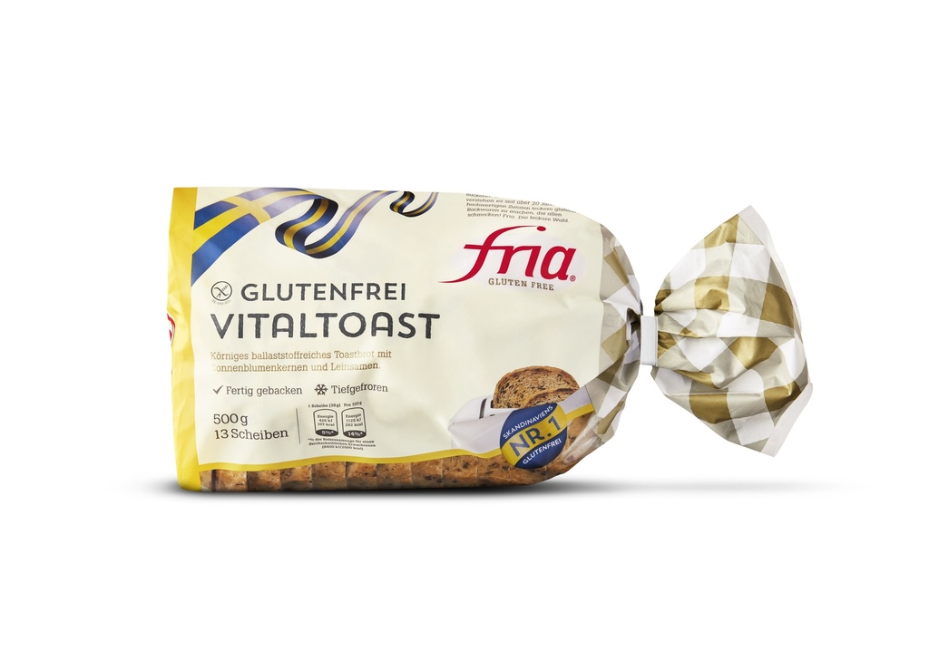 Fria fibre-rich loaf bread 500g frozen