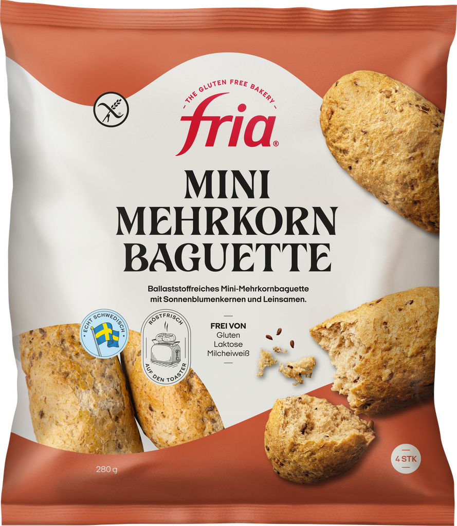 Fria mini baguette Rustic 4pcs 280g frozen
