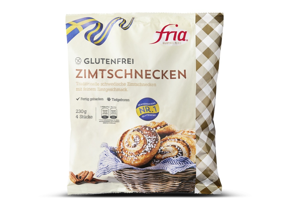 Fria cinnamon bun 4pcs 230g frozen