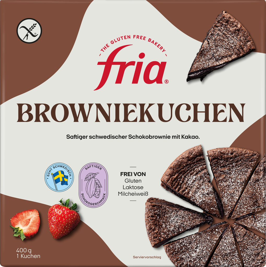 Fria Zweedse chocolade cake 400g diepvries