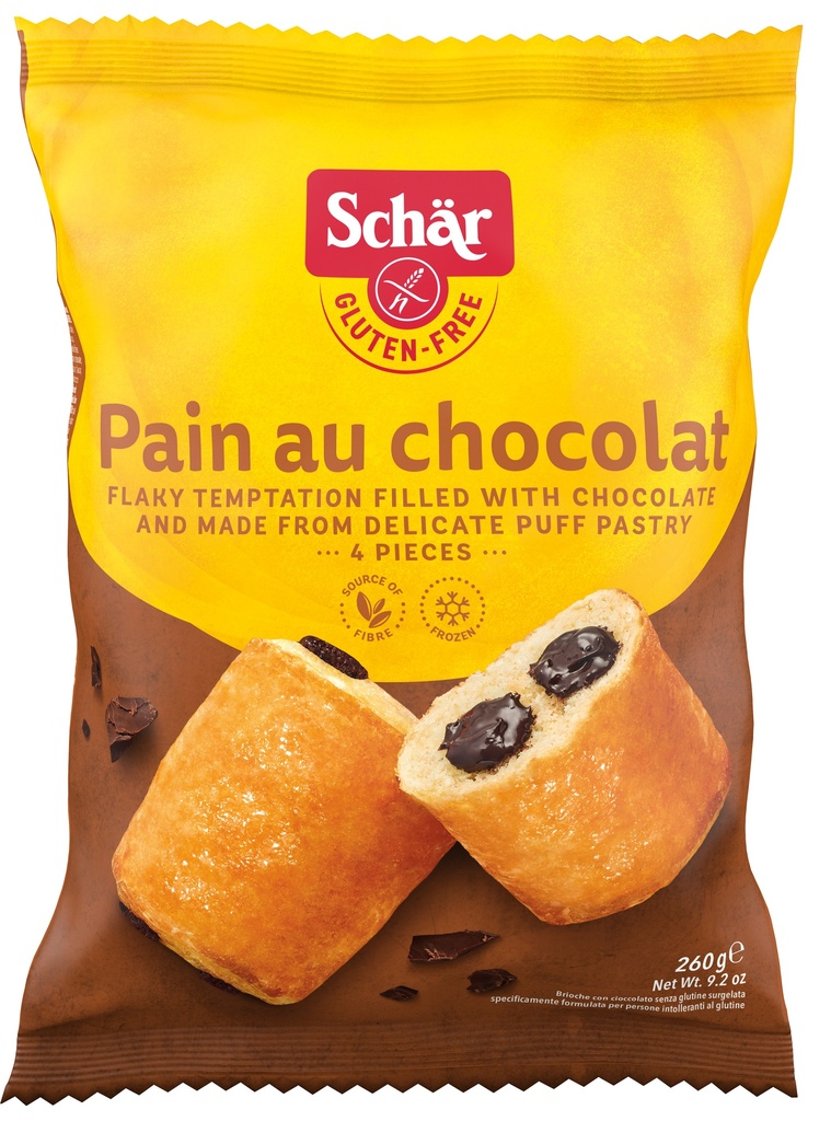 Schär chocolade broodjes 260g (4 x 65g) vries