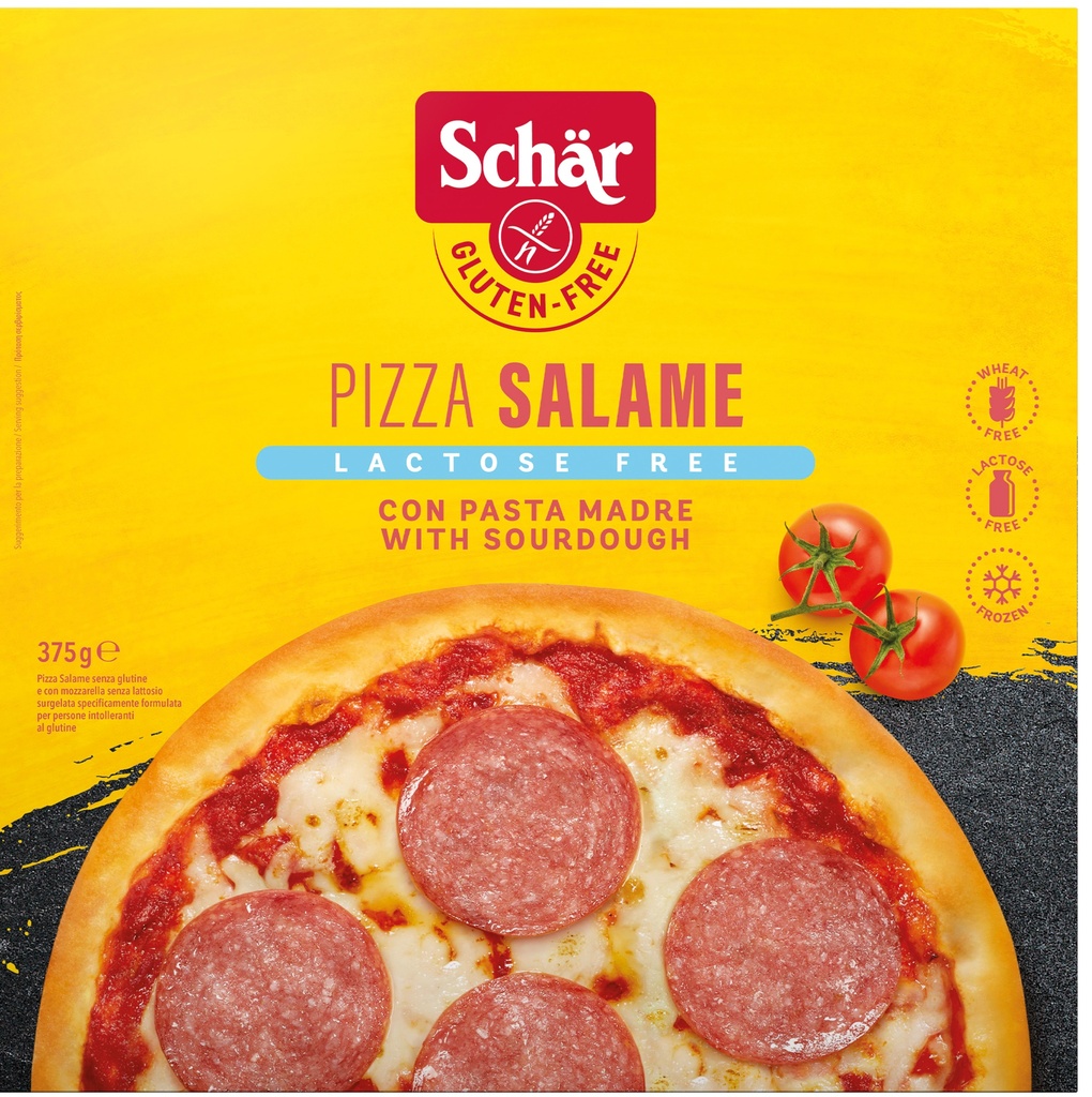 Schär pizza salame 330g lactosevrij diepvries