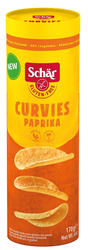 Schär curvies paprika 170g - 4252607