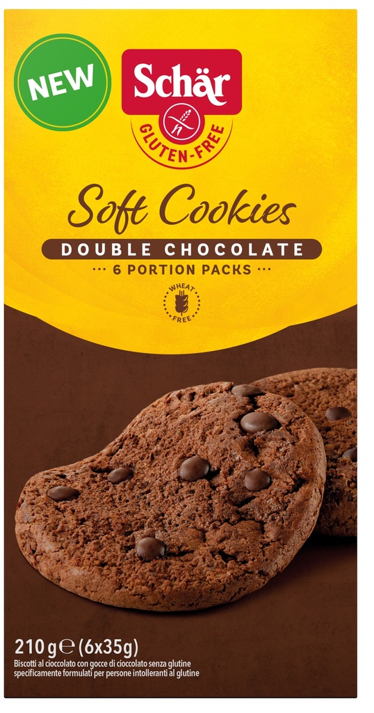 Schär soft cookies double choc 210g - 4717724