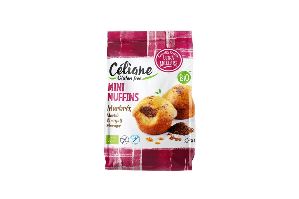 Céliane mini muffin marbré bio 8pcs 200g