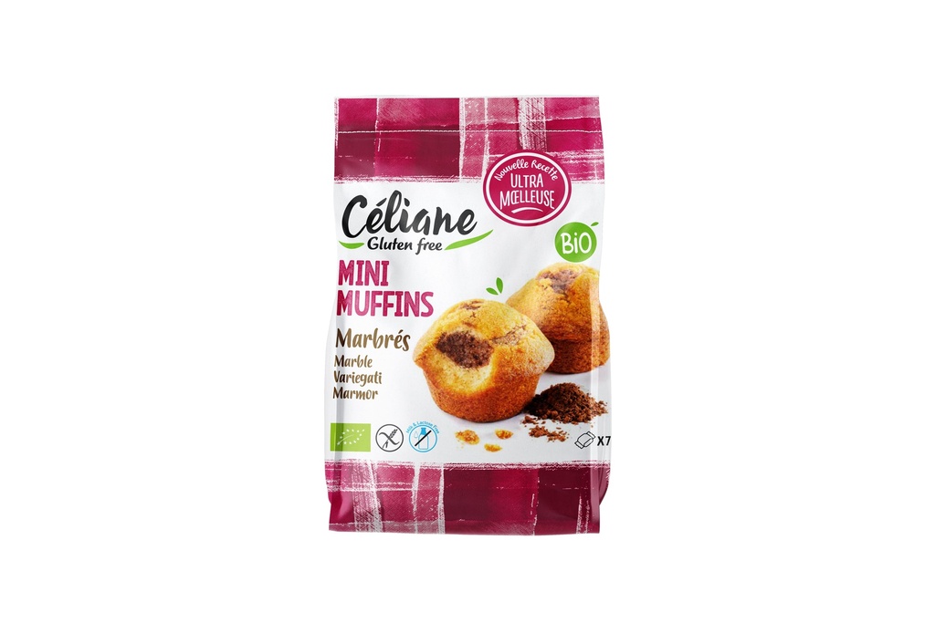 Céliane mini muffins marmer bio 8st 200g - 3762341