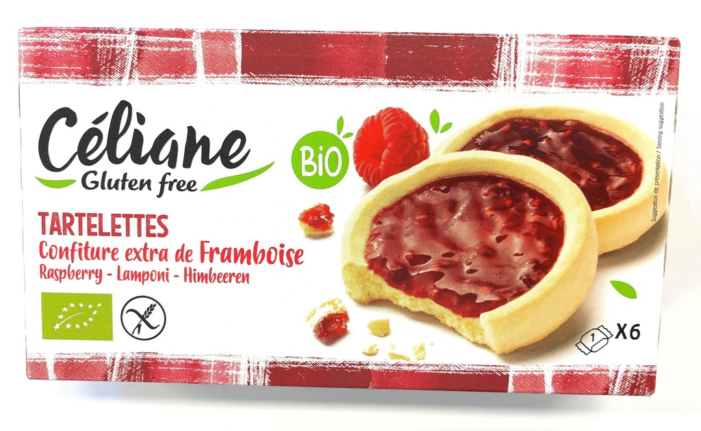 Céliane frambozentaartje bio 6st 130g - 3952801