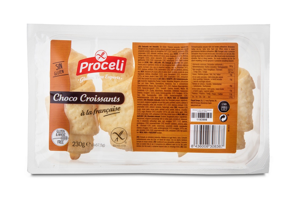 Proceli chocolade croissants 230g - 4262515