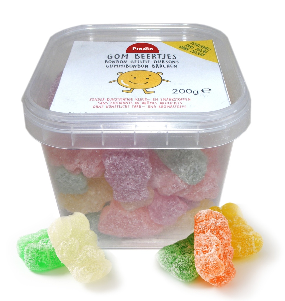 Prodia gommes petits oursons sans sucre 200g