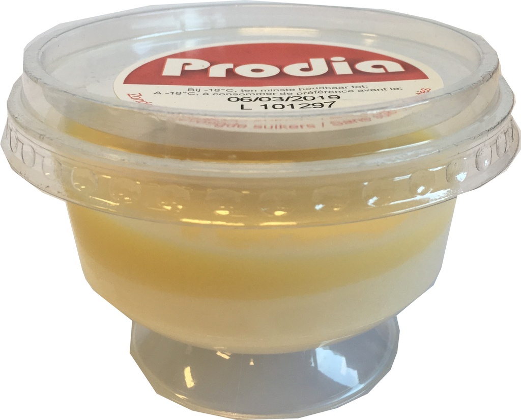 Prodia mousse au chocolat blanc 65g x 24 surgelé