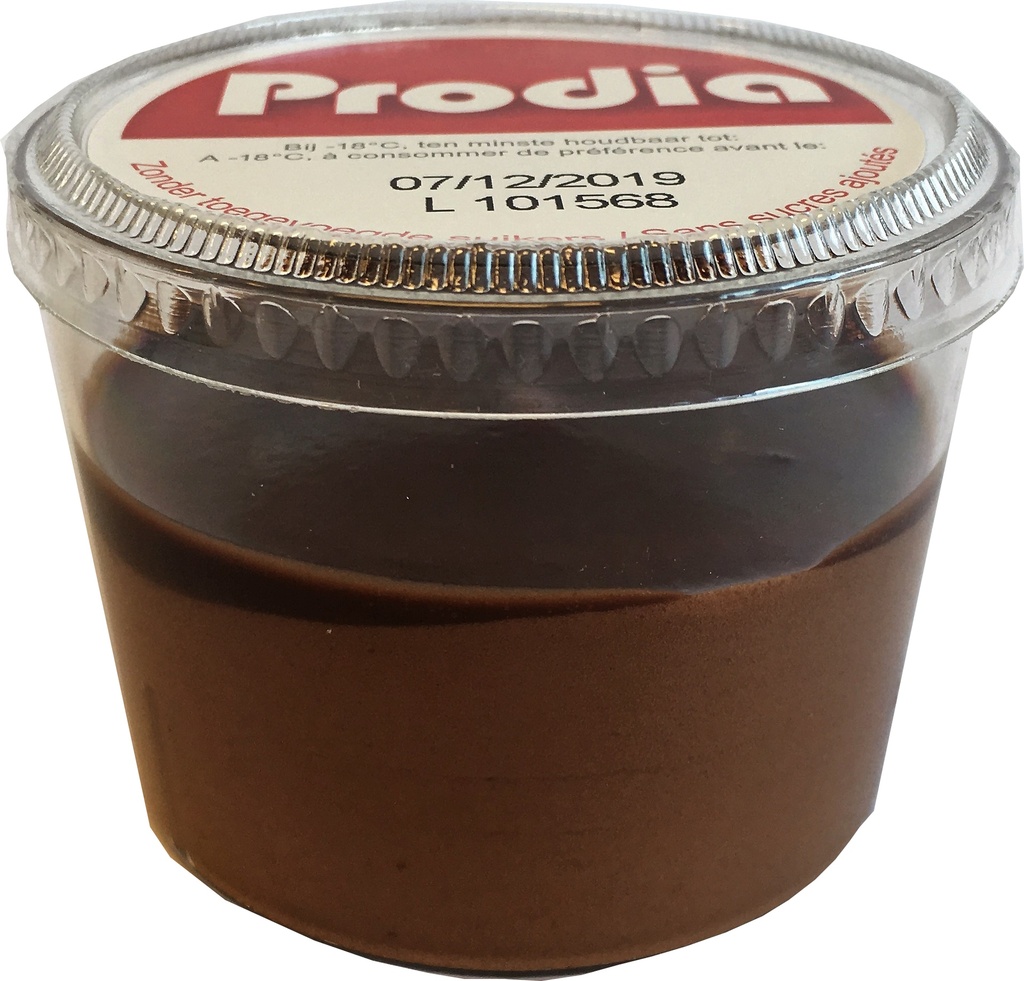 Prodia bavarois chocolat cup 75g x 24 surgelé