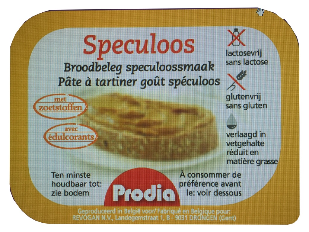 Prodia pâte à tartiner spéculoos 25g x 100 édulc