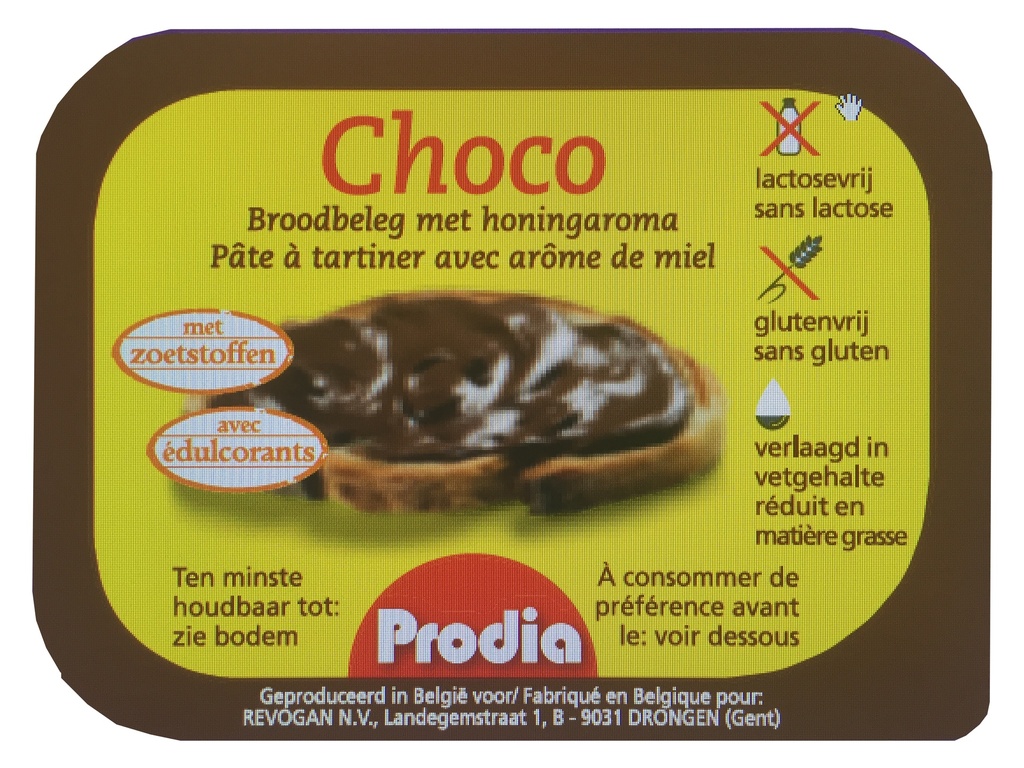 Prodia broodbeleg choco met honingaroma 25g x 100