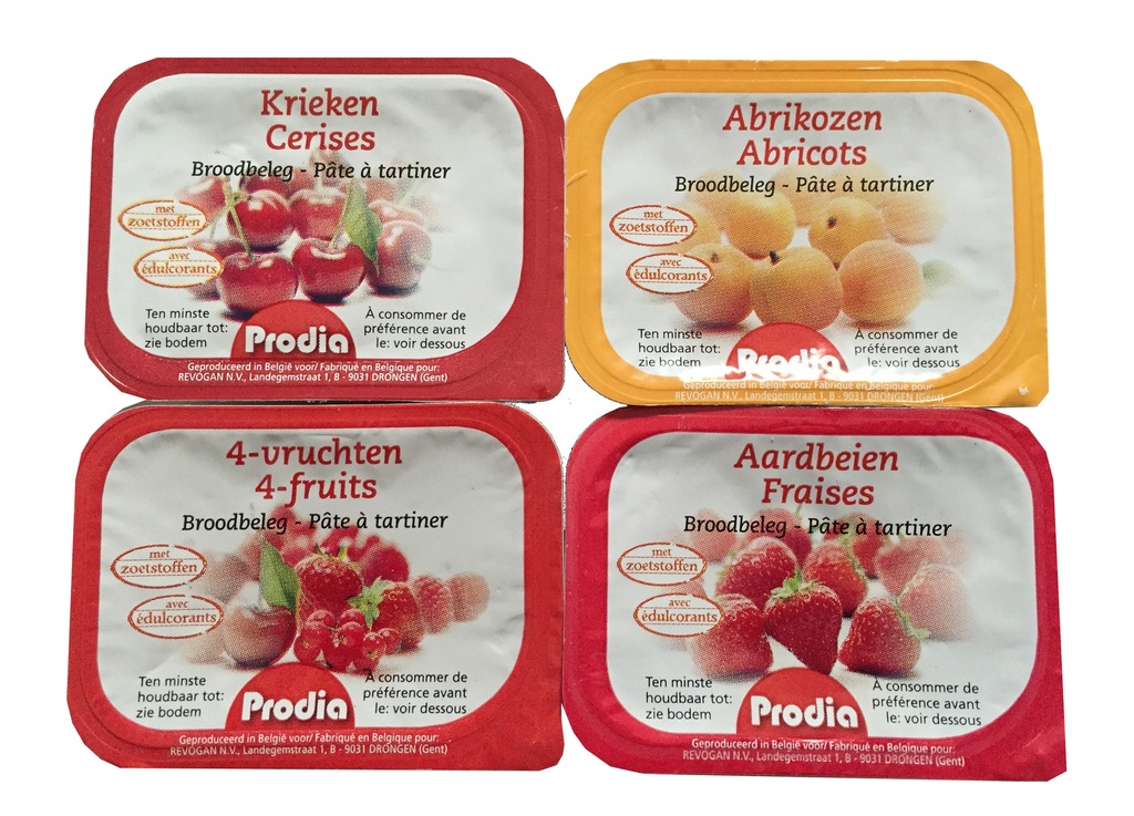 Prodia broodbeleg assorti 25g x 100 maltitol