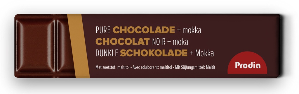 Prodia bar chocolat noir avec moka 35g x 20 sans sucre