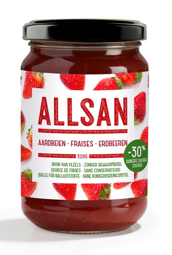 Allsan fruit spread 320g strawberry