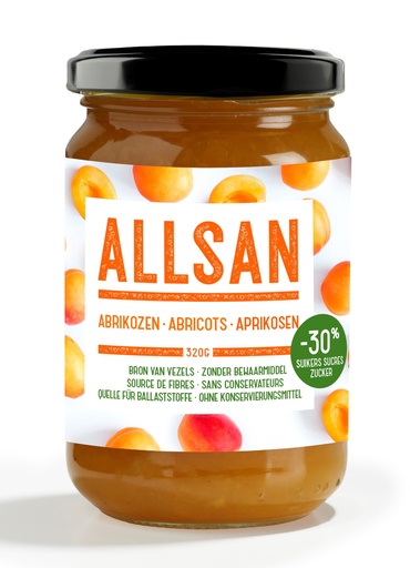 Allsan fruit spread apricot 320g