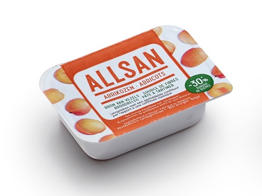 Allsan fruit spread apricot 25g x 100