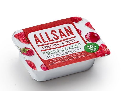 Allsan pâte à tartiner 4-fruits 25g x 100