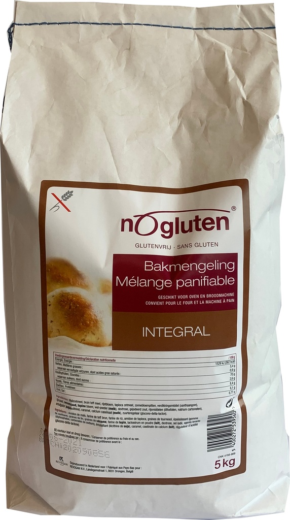 Nogluten mélange panifiable integral 5kg