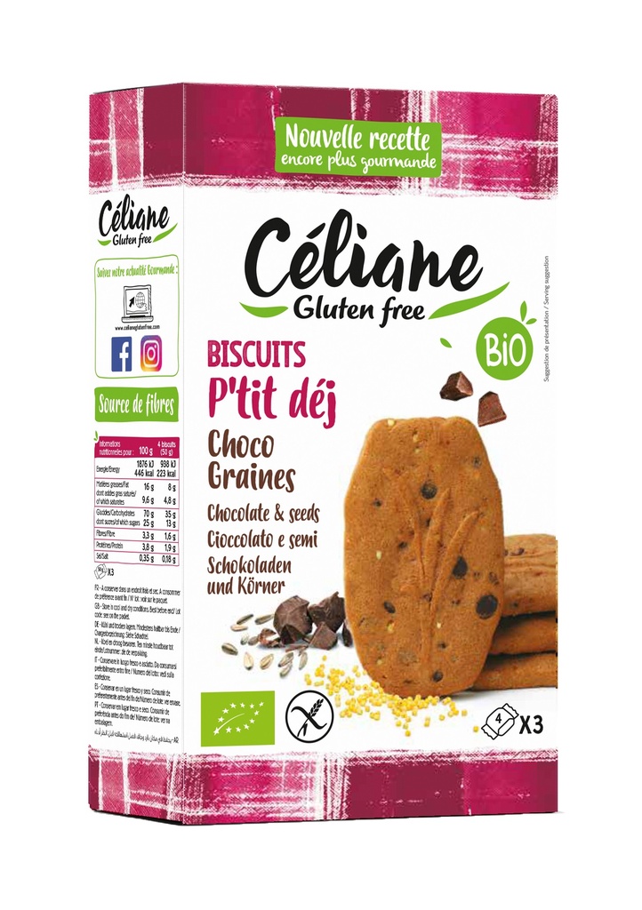 Celiane breakfast biscuits organic 150g