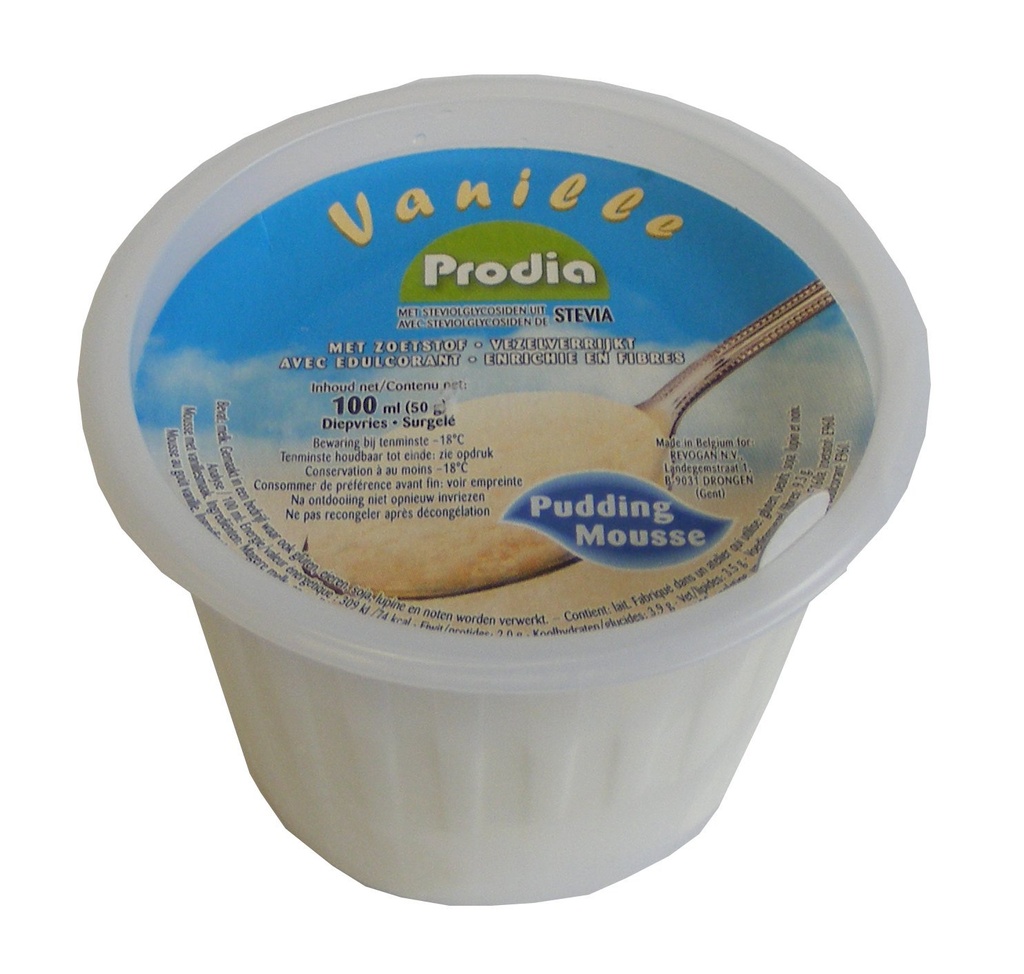 Prodia mousse à la vanille 100ml x 24 surgelé