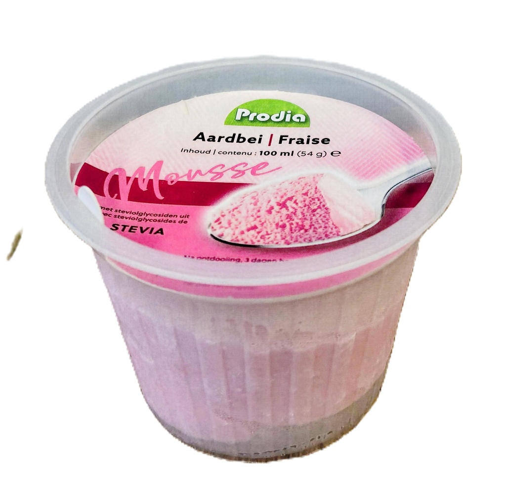 Prodia mousse aux fraises 100ml x 24 surgelé