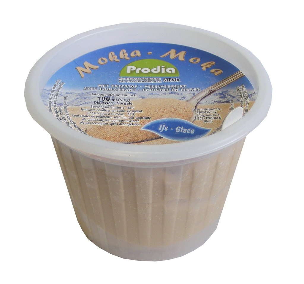 Prodia glace moka 100ml x 24 surgelé