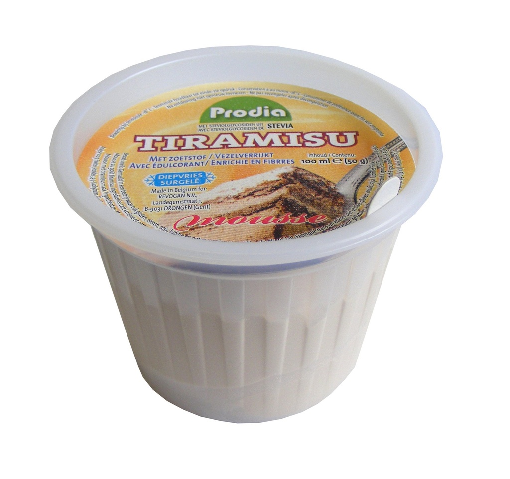 Prodia mousse tiramisu 100ml x 24 diepvries