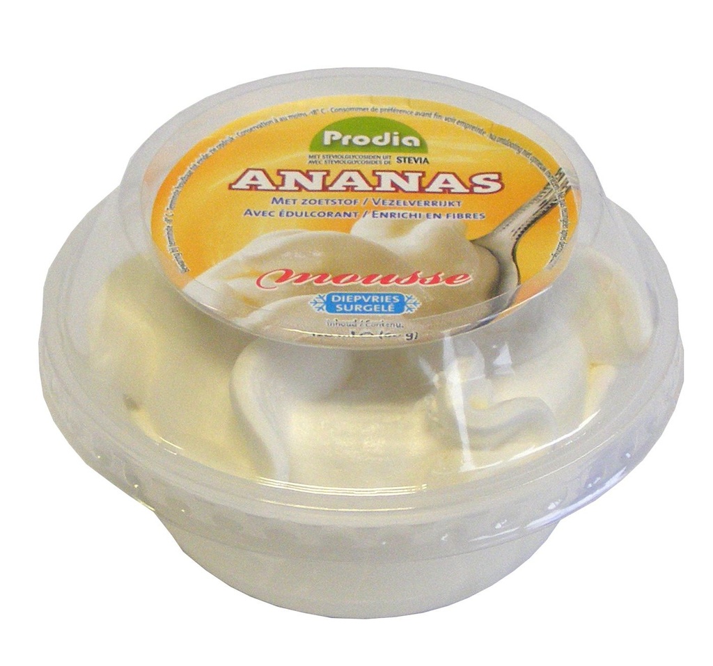 Prodia mousse coupe ananas 120ml x 12 diepvries