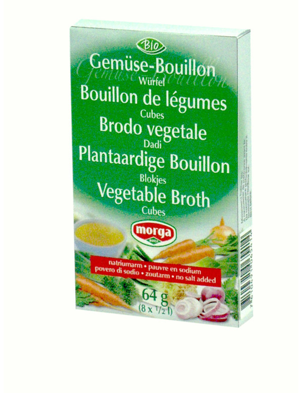 Morga cubes de bouillon 8g x 8 sans sel