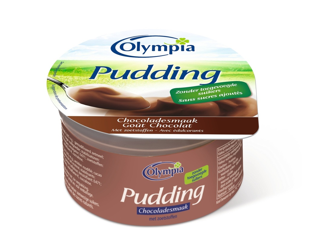 Olympia pudding chocoladesmaak 100g x 24 zoetstof