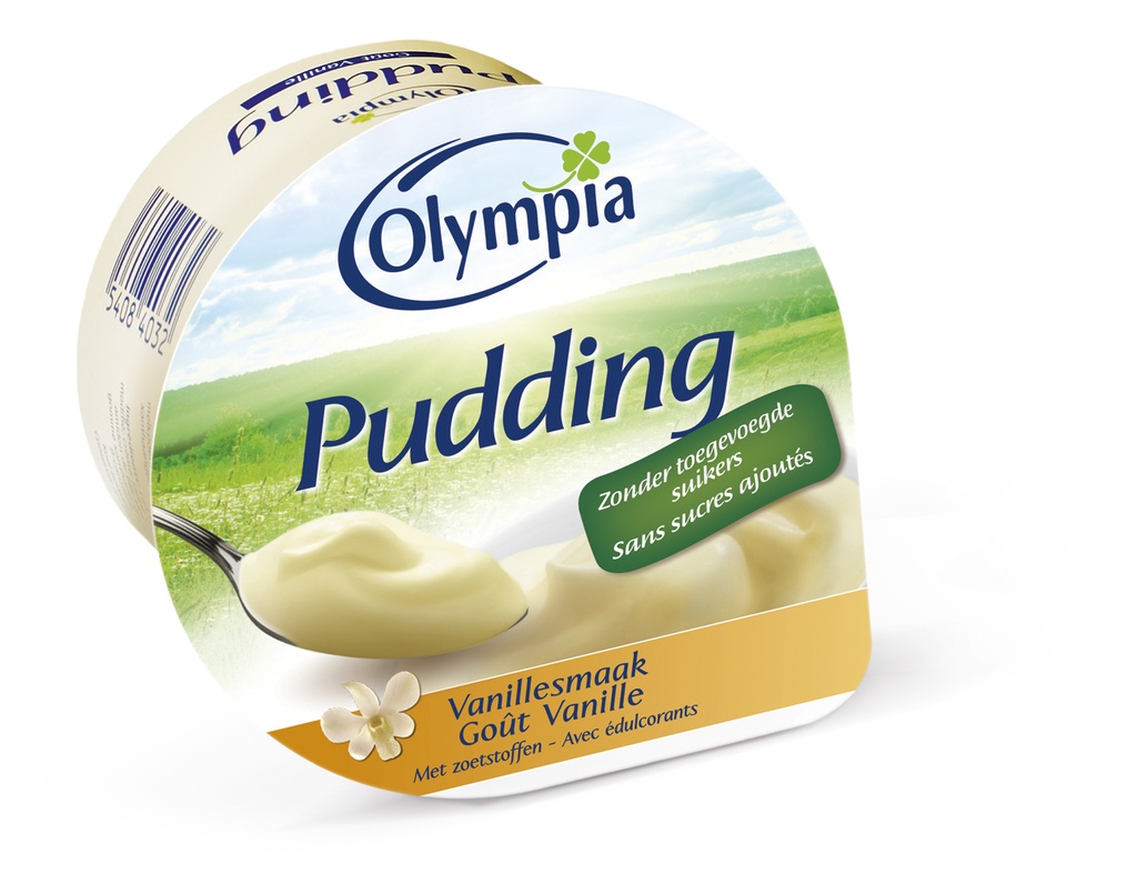 Olympia pudding vanillesmaak 100g x 24 zoetstof