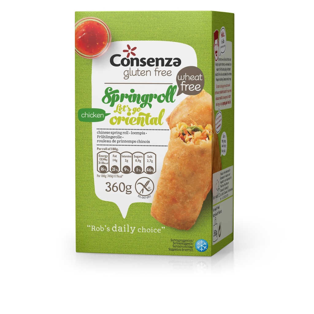 Consenza loempia 2pcs 300g surgelé