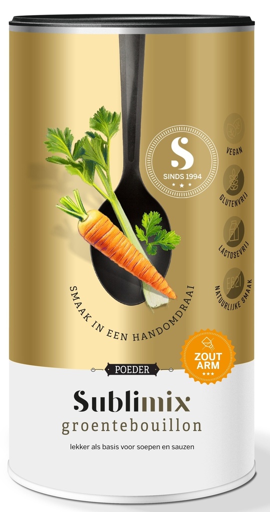 Sublimix groentebouillon 260g zoutarm