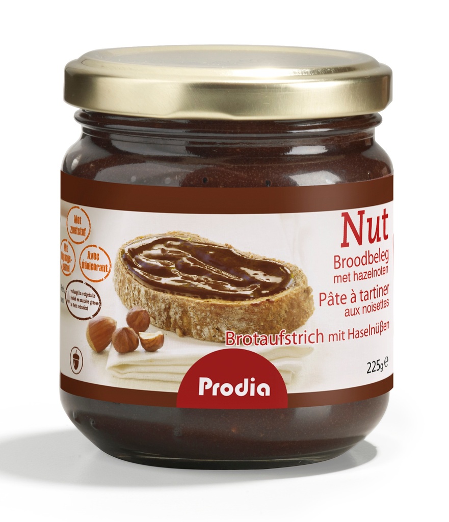 Prodia broodbeleg 225g nut maltitol- 1378215