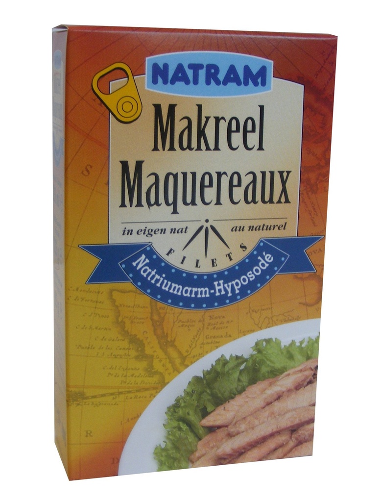 Natram makreelfilets in eigen nat 125g - 3325115