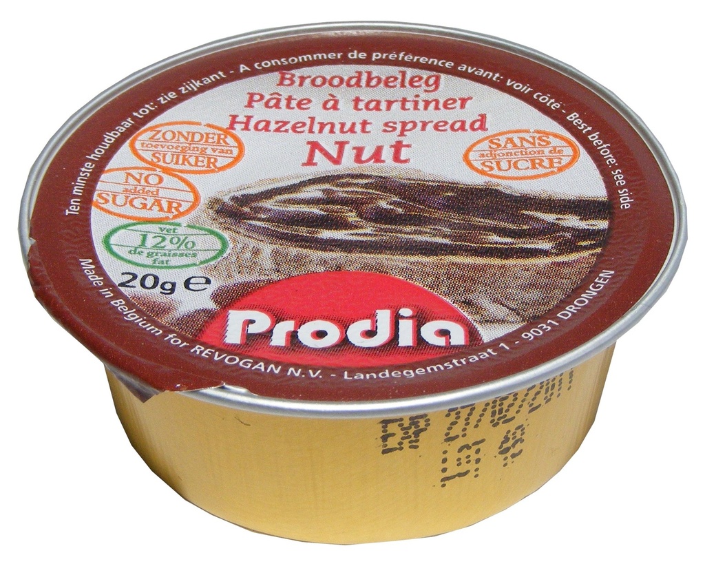 Prodia broodbeleg nut 20g x 200 maltitol